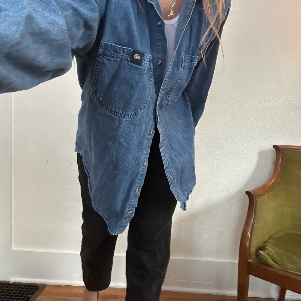 Vintage denim button-down